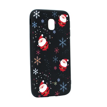 Husa de protectie Mos Craciun, Christmas pentru Samsung Galaxy J7 2017, rezistenta la uzura, anti-alunecare, din silicon Premium, B308 Husa de protectie Mos Craciun, Christmas pentru Samsung Galaxy J7 2017, rezistenta la uzura, anti-alunecare, din silicon Premium, B308
