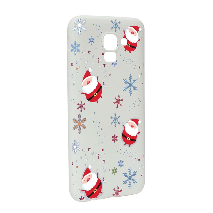 Защитен калъф Дядо Коледа, Коледа за Samsung Galaxy J6 2018, износоустойчив, противоплъзгащ, премиум силикон, W308