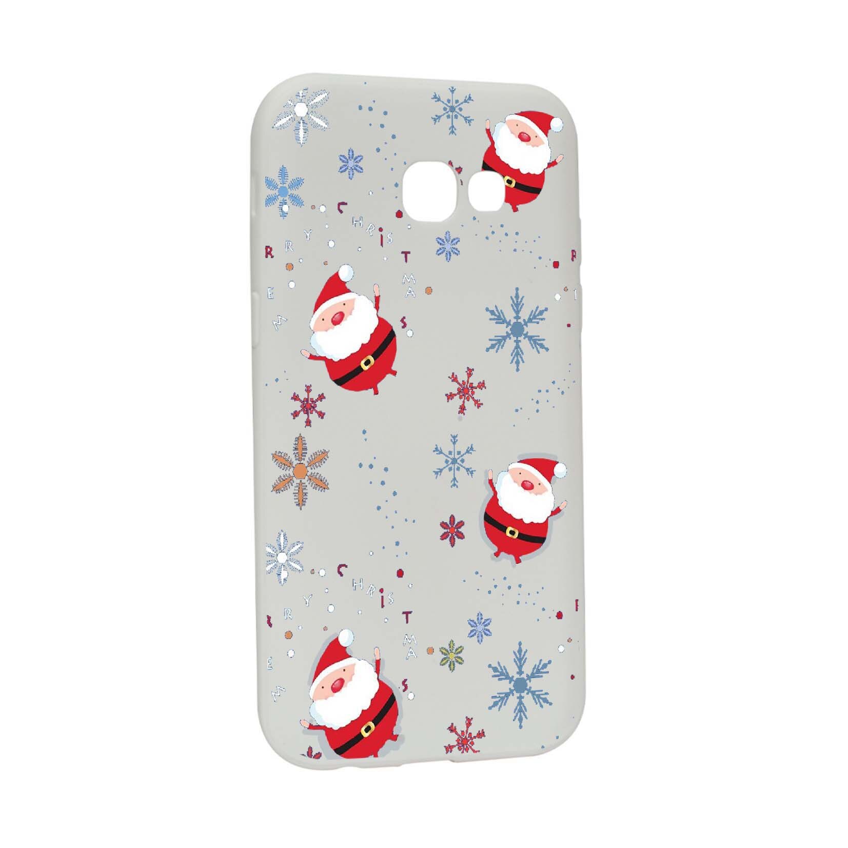 Husa de protectie Mos Craciun, Christmas pentru Samsung Galaxy A3 2017, rezistenta la uzura, anti-alunecare, din silicon Premium, W308