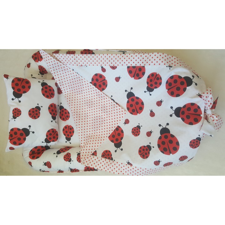 Бебешки гнезда Ev Stil 75, Памук, Червен