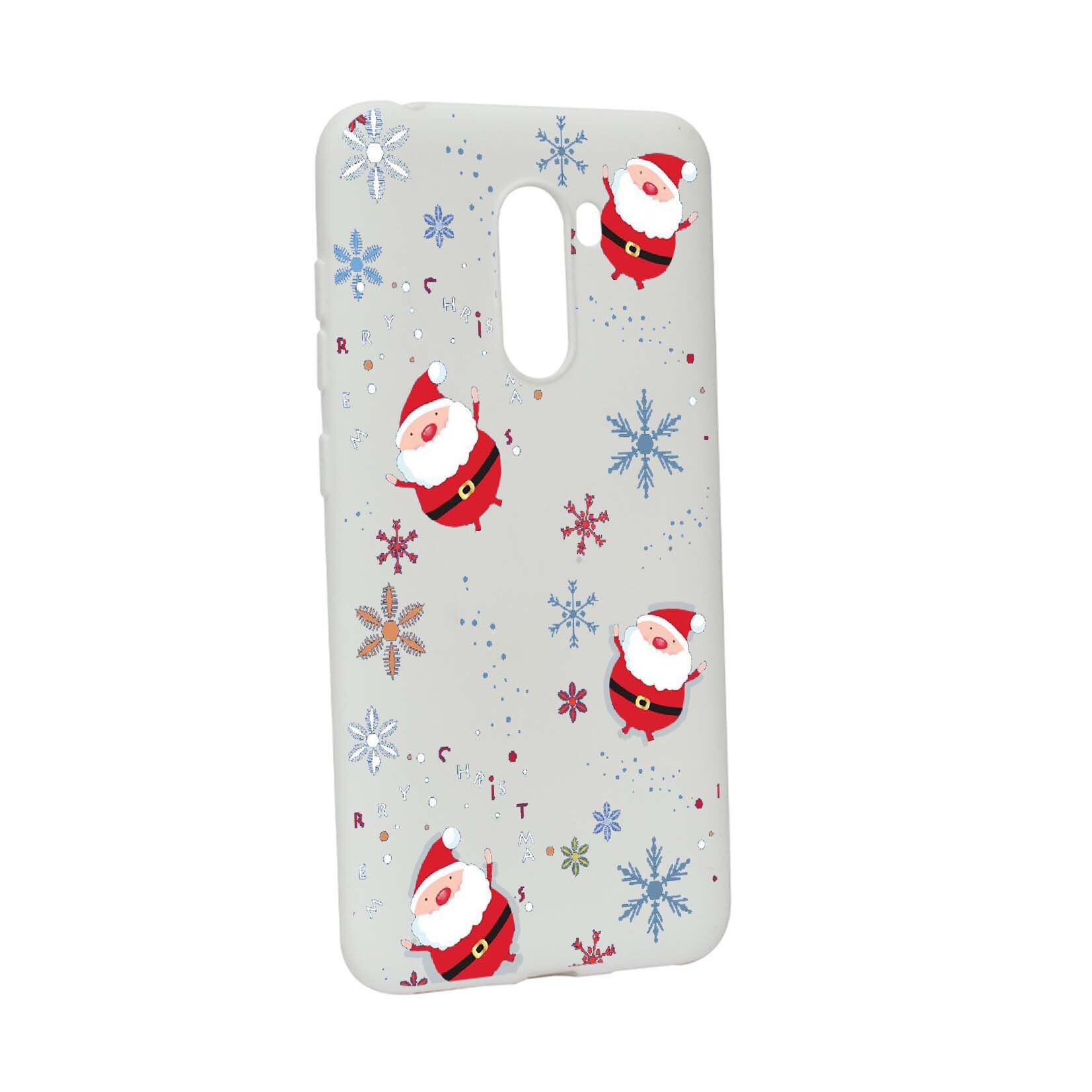 Husa de protectie Mos Craciun, Christmas pentru Xiaomi PocoPhone F1, rezistenta la uzura, anti-alunecare, din silicon Premium, W308