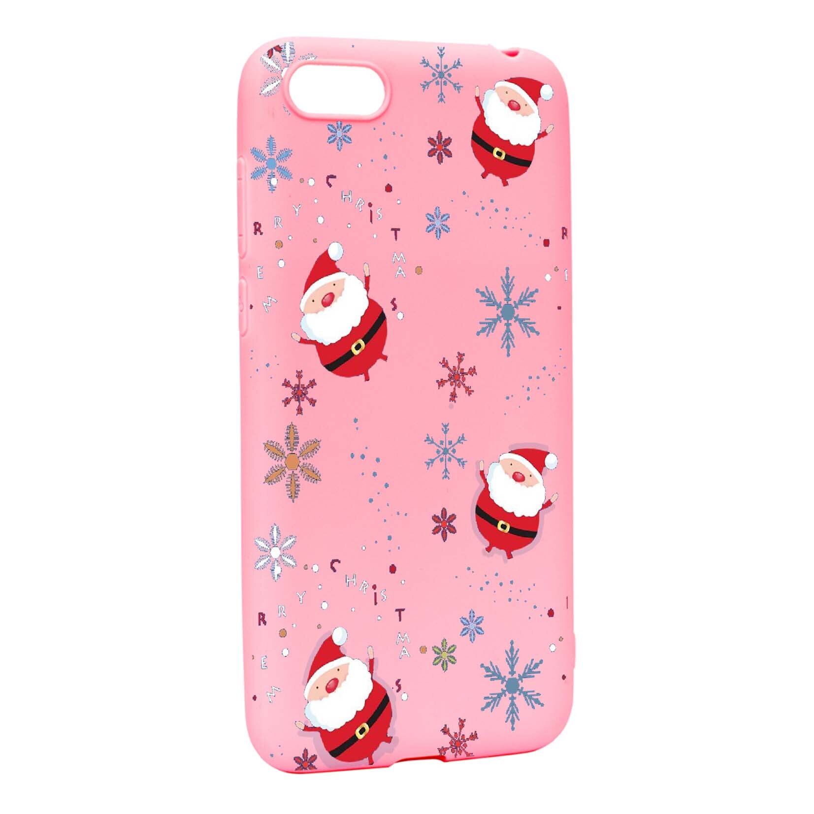 Husa de protectie Mos Craciun, Christmas pentru Apple iPhone 7 / 8, rezistenta la uzura, anti-alunecare, din silicon Premium, P308