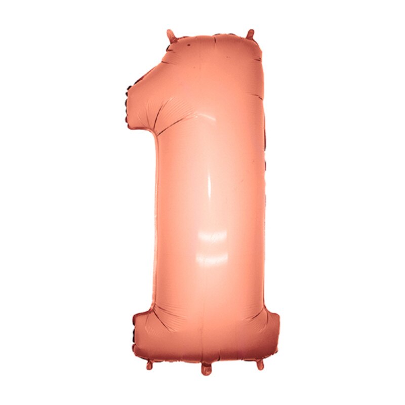 Balon Folie Mare Cifra 1 Rose Gold - 102 cm, Radar 56161
