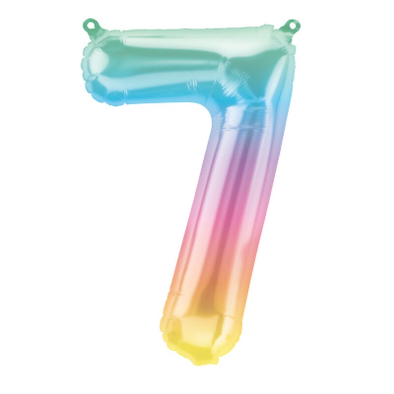 Balon Folie Cifra 7 Jelly Ombre, 41 cm / 16