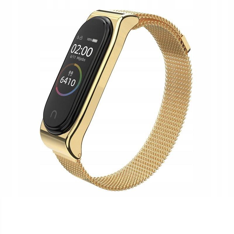 Curea otel inoxidabil Tech-Protect Milaneseband Xiaomi Mi Band 3/4 Champagne Gold