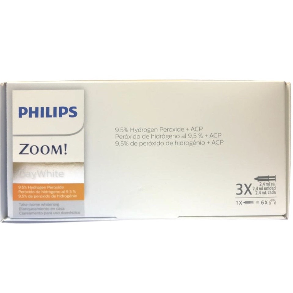 Tratament de albire la domiciliu Philips Zoom DayWhite 9.5%, 3 seringi, 9 aplicatii