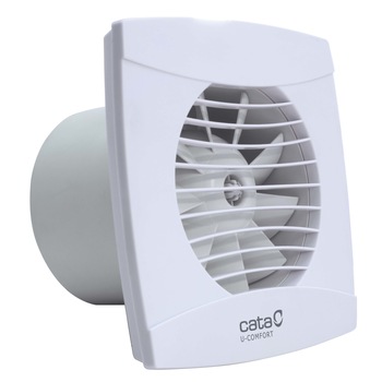 Ventilator aerisire, Cata, UC-10 HYGRO, 2200rpm, 8w, 110m3/h, 26db(a), viteza reglabila, senzor umiditate, clapeta anti-retur, alb Ventilator aerisire, Cata, UC-10 HYGRO, 2200rpm, 8w, 110m3/h, 26db(a), viteza reglabila, senzor umiditate, clapeta anti-retur, alb