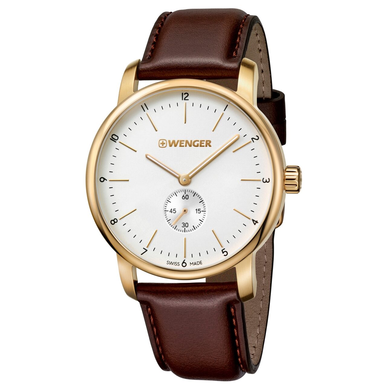 Ceas barbatesc Wenger 01.1741.124 Urban Classic, 42mm, 10ATM, Auriu