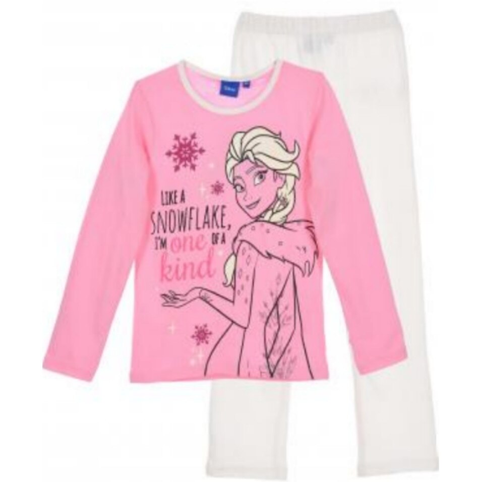 Pijama Disney Frozen, imprimeu fosforescent, Roz