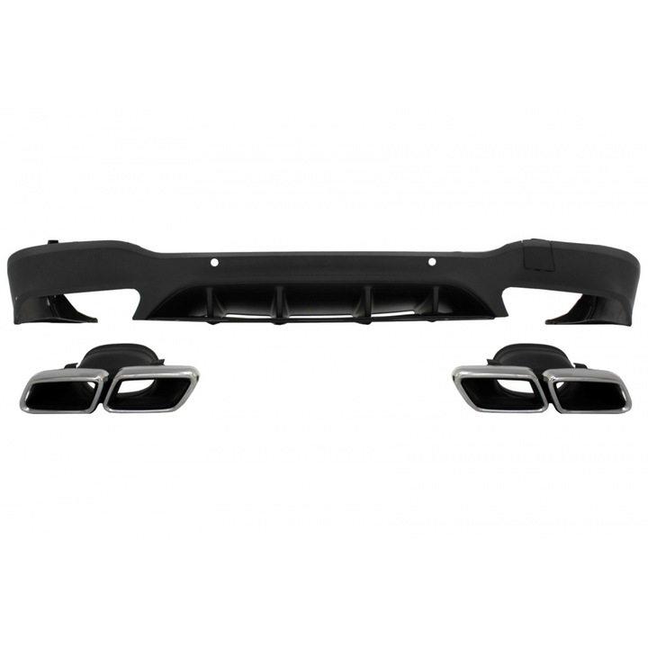 Difuzor Bara Spate compatibil cu Mercedes GLC X253 SUV 2015-07.2019 GLC63 Ornamente Tobe Crom