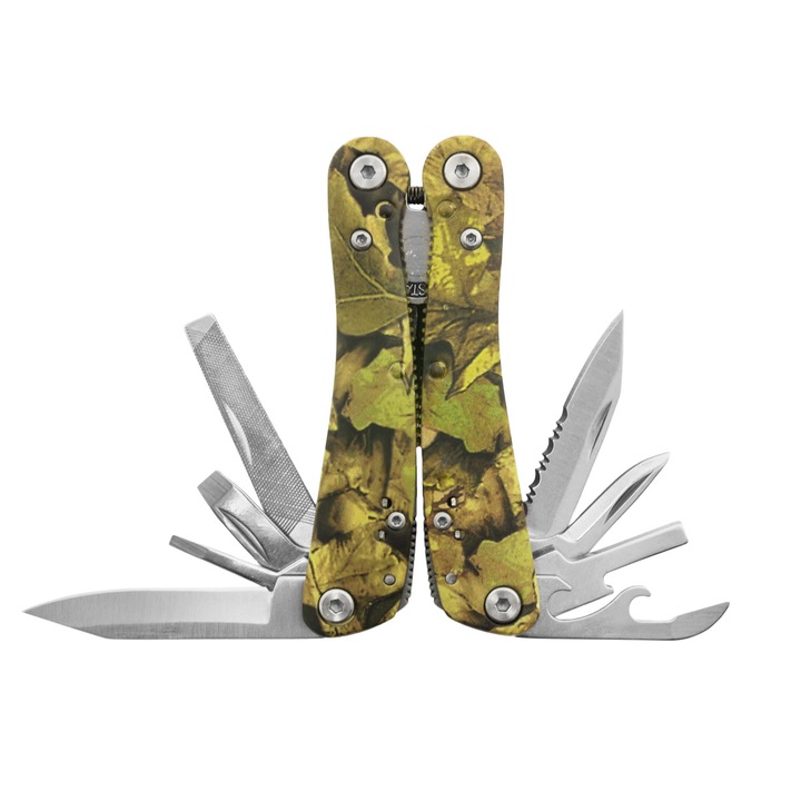 Cleste multifunctional Ganzo / Firebird G2016p, Inox, 13 in 1, Argintiu / Camuflaj