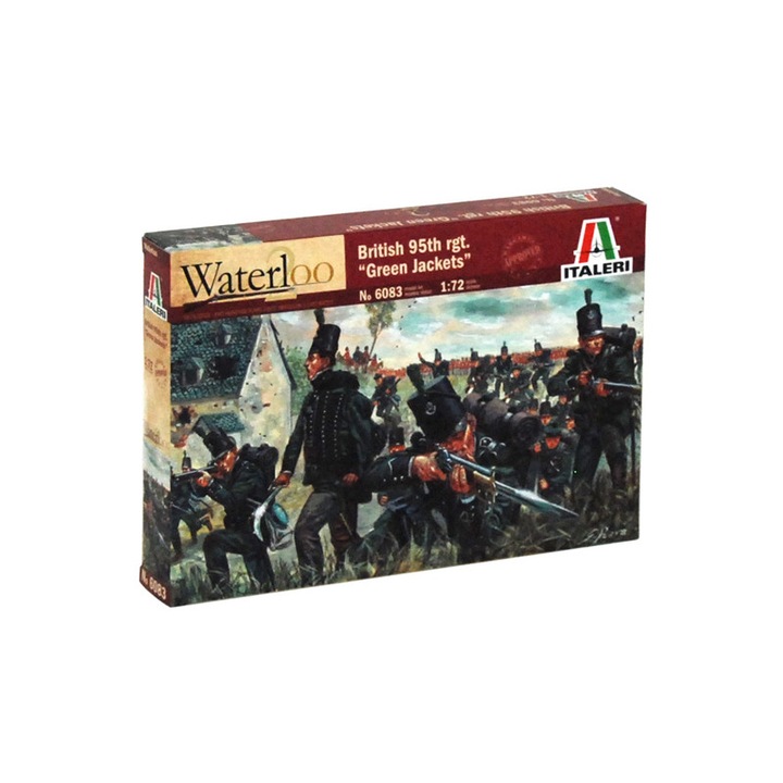 Комплект фигурки на войници ITALERI Waterloo British 95th "Green Jackets" 48 бр. 1:72 ITA 6083