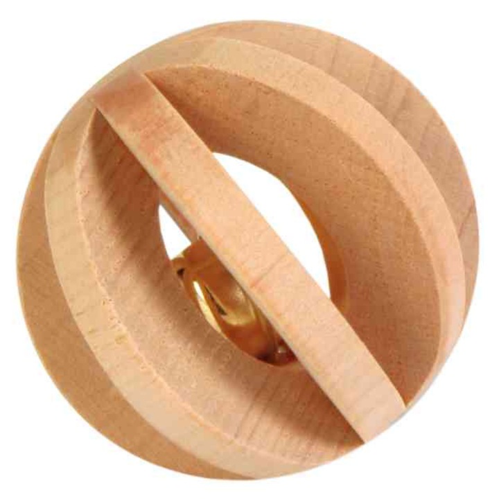 Trixie rágcsálójáték 6 cm natúr fából és csengővel 61870