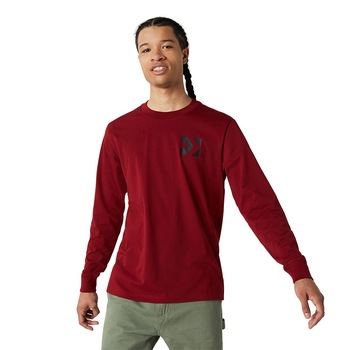 Bluza Converse Wordmark Long-Sleeve Tee, Visiniu Bluza Converse Wordmark Long-Sleeve Tee, Visiniu