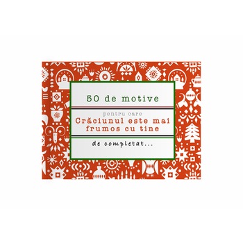 Carte cadou, Yes, please!, 50 de motive pentru care - Craciunul este mai frumos cu tine Carte cadou, Yes, please!, 50 de motive pentru care - Craciunul este mai frumos cu tine