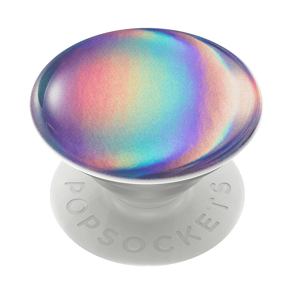 Suport universal de telefon si tableta PopSockets, accesoriu PopGrip Rainbow Orb Gloss