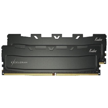Memorie Exceleram Black Kudos, 16GB, DDR4, 3000MHz, CL16, 1.35v, Dual Channel Kit Memorie Exceleram Black Kudos, 16GB, DDR4, 3000MHz, CL16, 1.35v, Dual Channel Kit