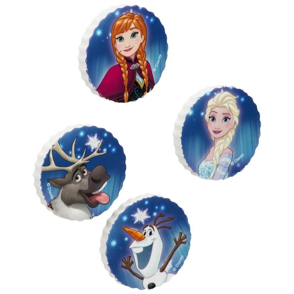 Guma sters Frozen set 4 bucati albastre