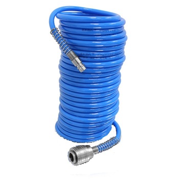 Furtun de aer spirala PU 15m ERBA include euro-armaturi 20053 Furtun de aer spirala PU 15m ERBA include euro-armaturi 20053