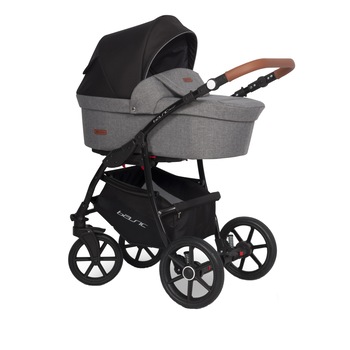 Carucior 3 in 1 RIKO Basic Plus Anthracite, Negru/Gri Carucior 3 in 1 RIKO Basic Plus Anthracite, Negru/Gri