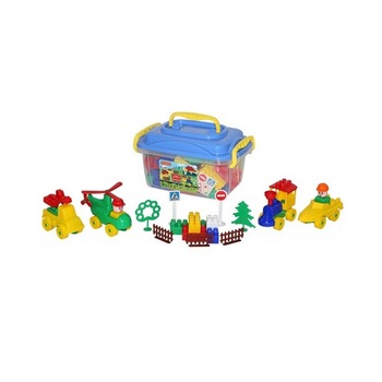 Set 128 Piese Cuburi Constructii si Jucarii Multicolor Set 128 Piese Cuburi Constructii si Jucarii Multicolor