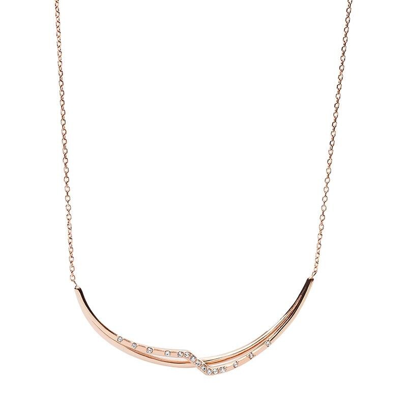 Colier Fossil Classic JF02254791, Rose gold