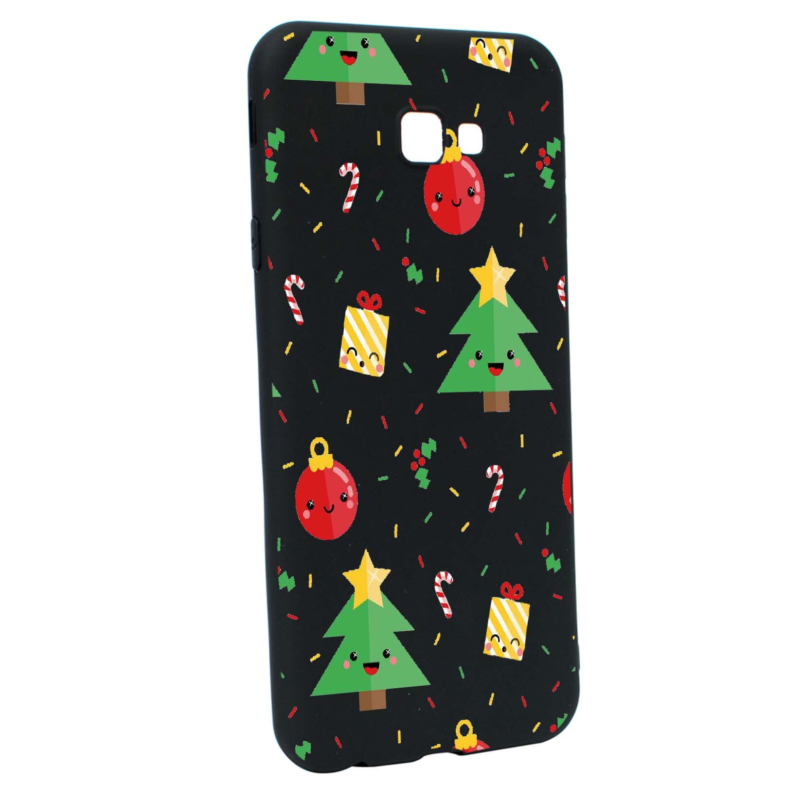 Husa de protectie Craciun, Christmas pentru Samsung Galaxy J4 Plus, rezistenta la uzura, anti-alunecare, din silicon Premium, B309