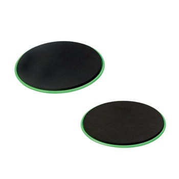 Discuri fitness pentru exercitii alunecare, set 2 buc, Negru/Verde Discuri fitness pentru exercitii alunecare, set 2 buc, Negru/Verde