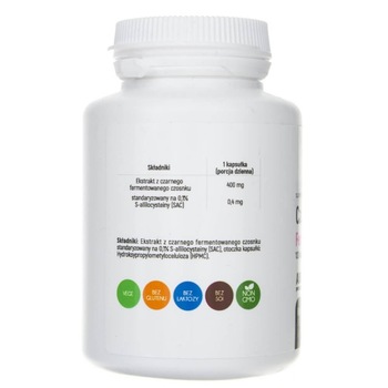 Supliment alimentar Aliness Usturoi fermentat negru ABG10 + ® 400 mg - 100 capsule Supliment alimentar Aliness Usturoi fermentat negru ABG10 + ® 400 mg - 100 capsule