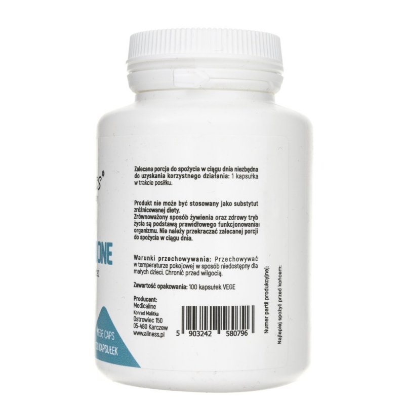 Supliment alimentar Aliness L-Glutathione a redus 500 mg - 100 capsule