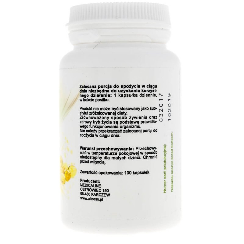 Supliment alimentar Aliness Natural Vitamina E 400 UI - 100 capsule