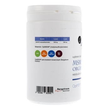 Supliment alimentar Aliness MSM Pudra organica cu sulf - 250 g Supliment alimentar Aliness MSM Pudra organica cu sulf - 250 g
