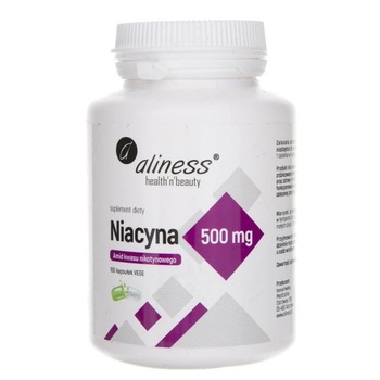 Supliment alimentar Alia Niacin nicotinamida 500 mg - 100 capsule Supliment alimentar Alia Niacin nicotinamida 500 mg - 100 capsule