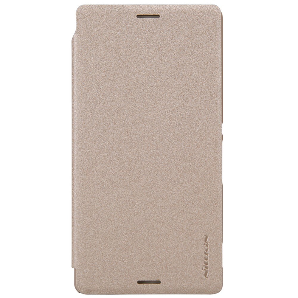 Husa Book Nillkin Sparkle pentru Sony Xperia M4 Aqua, Auriu