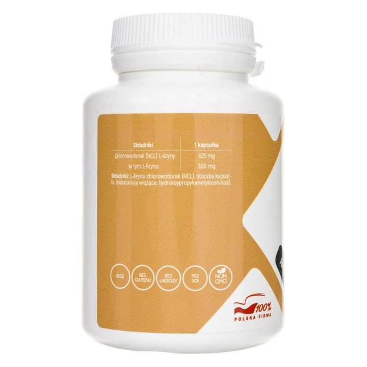 Aliness L-Lizin hidroklorid étrendkiegészítő, 500 mg, 100 kapszula