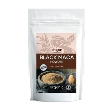 Maca neagra pudra raw eco, Dragon Superfoods 100g Maca neagra pudra raw eco, Dragon Superfoods 100g