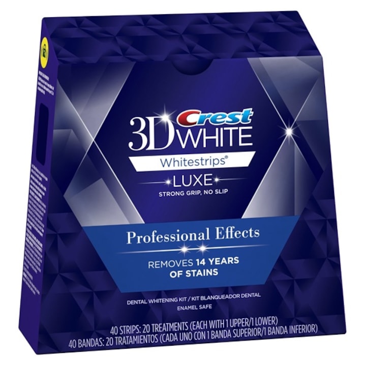 Crest 3D White Professional Effects Fogfehérítő készlet, 40 tapasz, 20 napos kezelés, 20 tasak