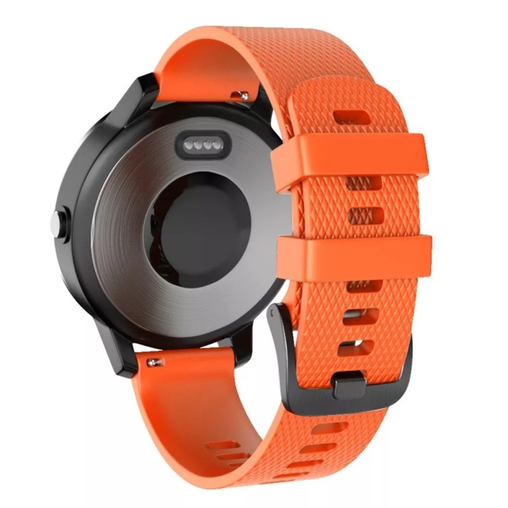 Szilikon szíj Smart Pulse Garmin Forerunner 245/645/245M, Vivoactive 3, Samsung galaxy karóra 42 mm, Suunto 3 fitness, narancssárga