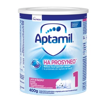 Lapte praf Aptamil HA 1 Prosyneo, 400 g, 0-6 luni Lapte praf Aptamil HA 1 Prosyneo, 400 g, 0-6 luni