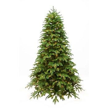Brad artificial de Craciun LikeSmart, verde cu alb, 300 leduri, 180 cm Brad artificial de Craciun LikeSmart, verde cu alb, 300 leduri, 180 cm