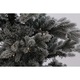 Brad artificial de Craciun cu zapada, Hoff, 350 LED-uri cu lumina calda, 210 cm, verde cu alb