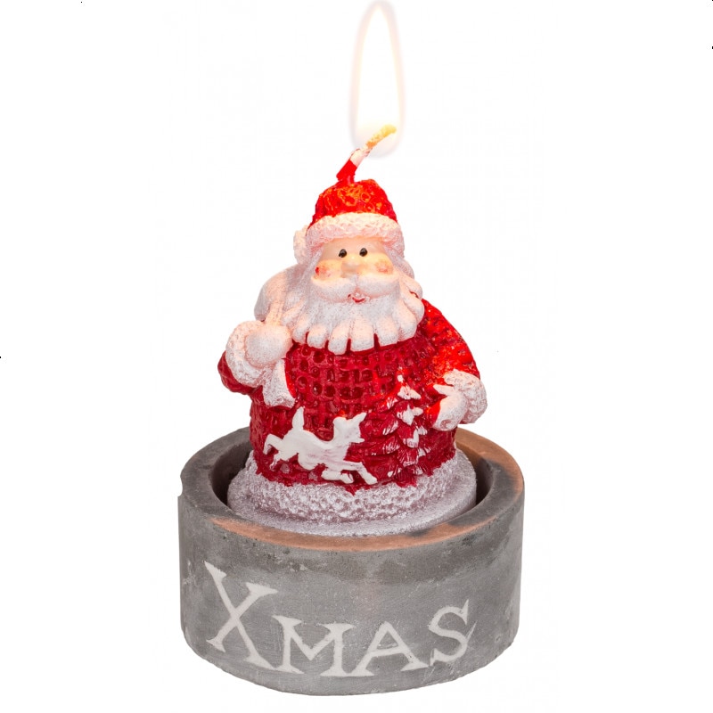 Lumanari figurine pentru Craciun - 4.8 x 7 cm, Radar 960370, 1 buc, MOS CRACIUN