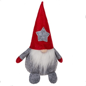 Decoratiune Mos Craciun - 25 x 15 cm, Radar 960302, 1 buc, GRI Decoratiune Mos Craciun - 25 x 15 cm, Radar 960302, 1 buc, GRI