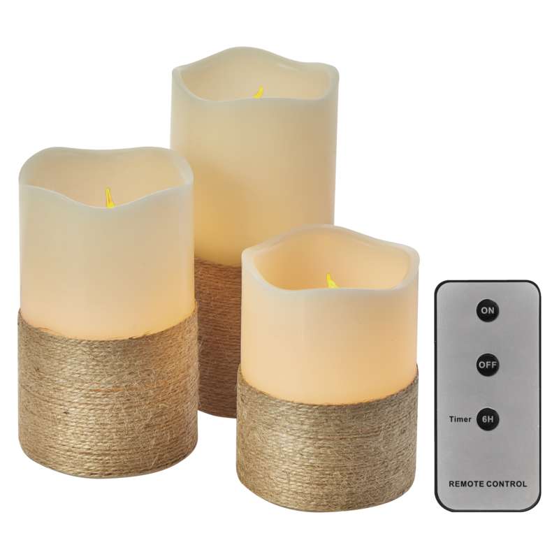Set 3 Lumanari, Decoratiune Craciun, LED, Emos ZY 2141, LED 0.06W, Lumina Calda, IP 20