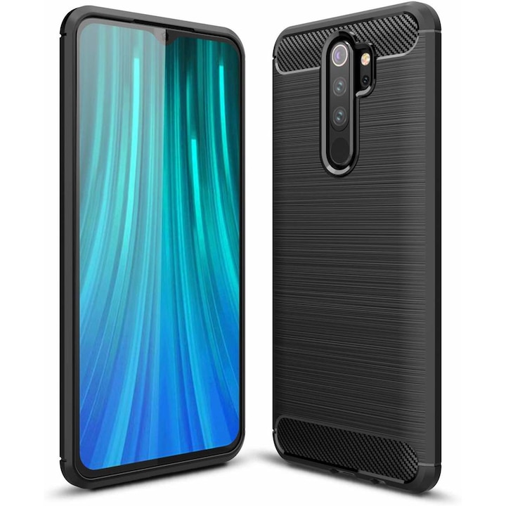 Anti Shock кейс Carbon за Xiaomi Redmi Note 8 Pro, Черен