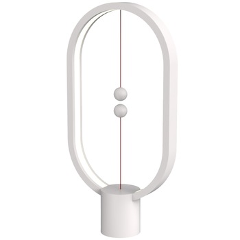 Lampa LED Allocacoc Heng Balance Lamp Ellipse, USB, 5W, 50 lm, 1A 5V, lumina calda, Alb Lampa LED Allocacoc Heng Balance Lamp Ellipse, USB, 5W, 50 lm, 1A 5V, lumina calda, Alb