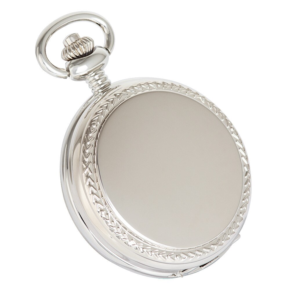 Ceas de buzunar ASTRON, mecanism quartz, culoare argintie