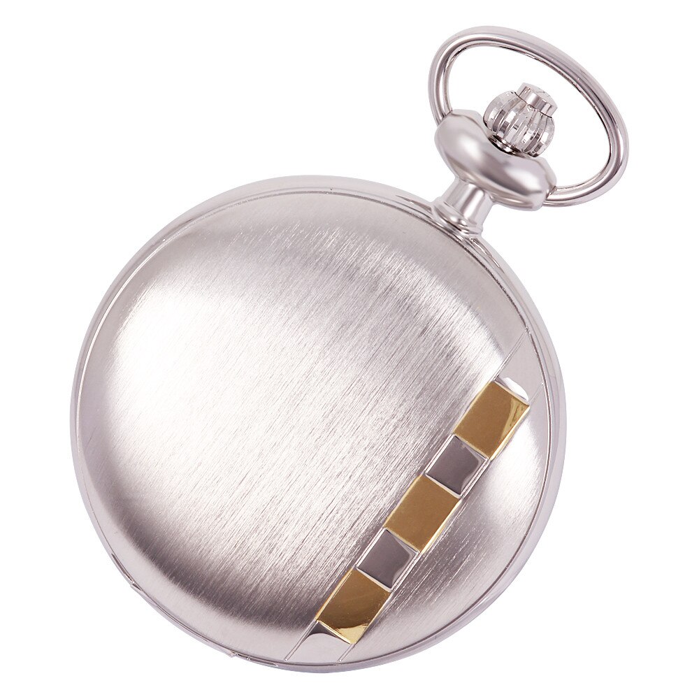 Ceas de buzunar ASTRON, mecanism quartz, bicolor, cifre romane