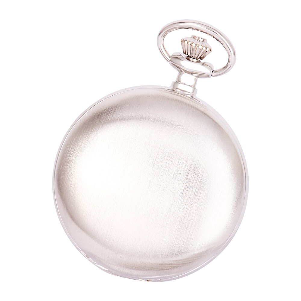 Ceas de buzunar ASTRON, mecanism mecanic, culoare argintie, cifre romane