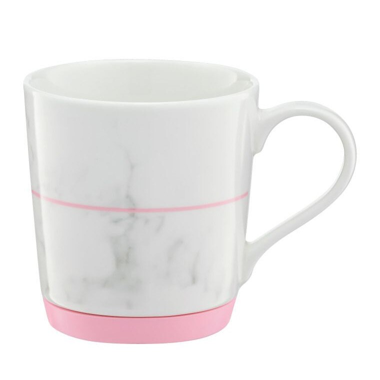 Cana, Ambition,portelan 320ml cu fund Silicon Roz marble